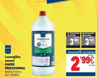 Makro Lavavajillas manual makro professional oferta