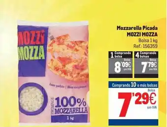 Makro Mozzarella picada mozzi mozza bolsa oferta