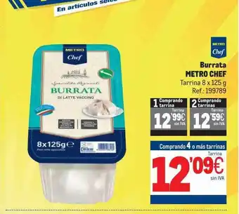 Makro Metro chef burrata metro chef oferta