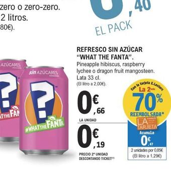 E.Leclerc Refresco sin azúcar oferta