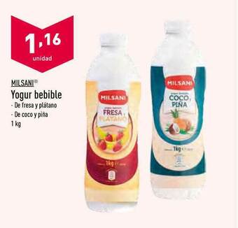 ALDI Milsani Yogur Bebible 1kg oferta
