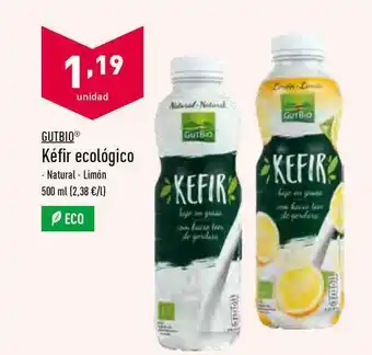 ALDI Gutbio Kéfir Ecológico 500ml oferta