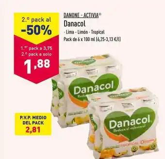 ALDI Danone - Activia Danacol 6 x 100ml oferta