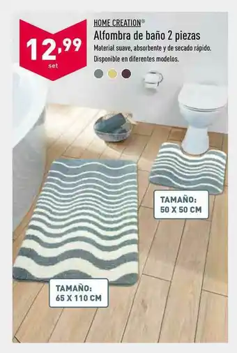 ALDI Home Creation Alfombra De Baño 2 Piezas oferta