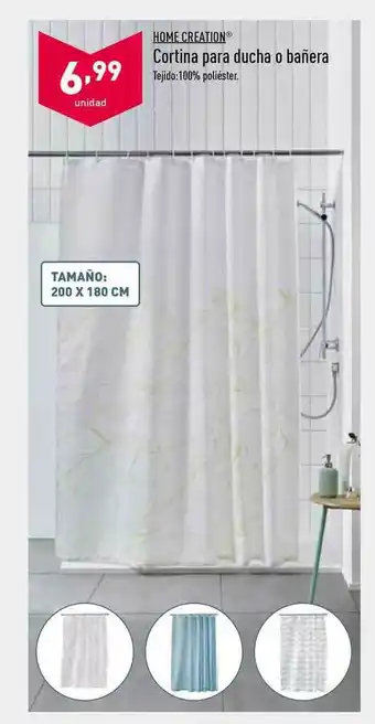 ALDI Home Creation Cortina Para Ducha O Bañera oferta