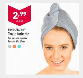 ALDI Home Creation Toalla Turbante oferta