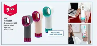 ALDI Quigg Ventilador De Mano Portátil oferta