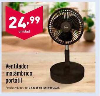 ALDI Ventilador Inalámbrico Portátil oferta