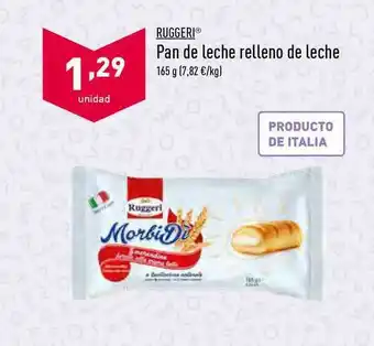 ALDI Ruggeri Pan De Leche Relleno De Leche 165g oferta