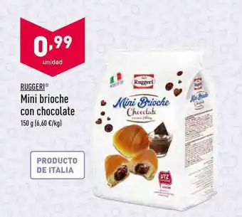 ALDI Ruggeri Mini Brioche Con Chocolate 150g oferta