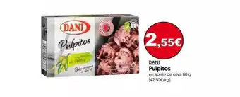 Hiper Usera Dani Pulpitos En Aceite De Oliva 60g oferta