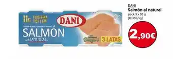 Hiper Usera Dani Salmón Al Natural 3 x 50g oferta