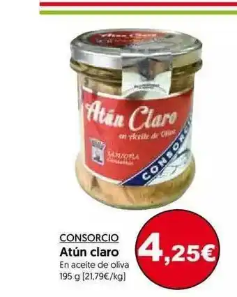 Hiper Usera Consorcio Atún Claro En Aceite De Oliva 195g oferta
