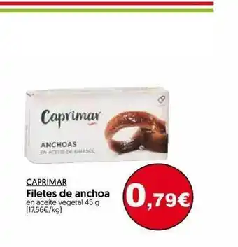 Hiper Usera Caprimar Filetes De Anchoa En Aceite Vegetal 45g oferta