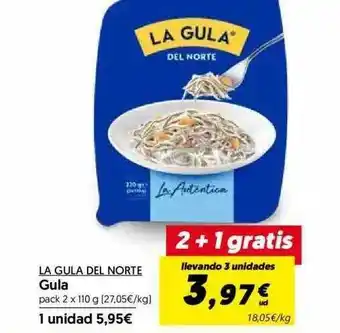 Hiper Usera La Gula Del Norte Gula 2 x 110g oferta