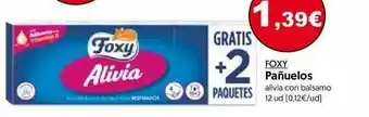 Hiper Usera Foxy Pañuelos Alivia Con Balsamo 12ud oferta
