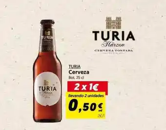 Hiper Usera Turia Cerveza 25cl oferta