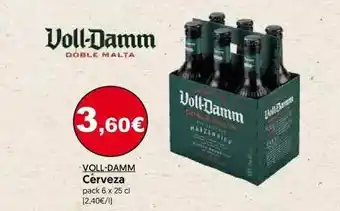 Hiper Usera Voll-Damm Cèrveza 6 x 25cl oferta