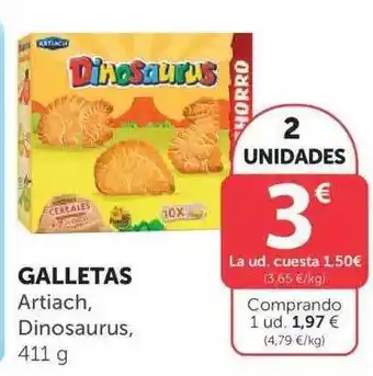 SPAR Galletas Artiach Dinosaurus 411g oferta