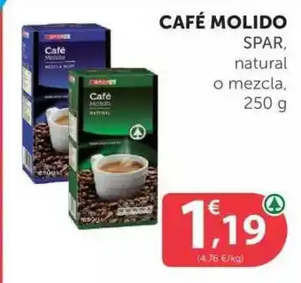 SPAR Café Molido Spar Natural O Mezcla 250g oferta