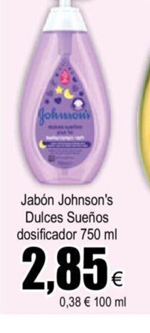 FROIZ Jabón Johnson's Dulces Sueños Dosificador 750ml oferta
