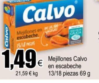 FROIZ Mejillones Calvo En Escabeche 13/18 Piezas oferta