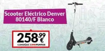 Game Scooter eléctrico denver 80140-f blanco oferta