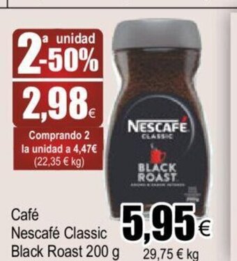 FROIZ Café Nescafé Classic Black Roast oferta