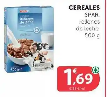 SPAR Cereales Spar Rellenos De Leche 500g oferta