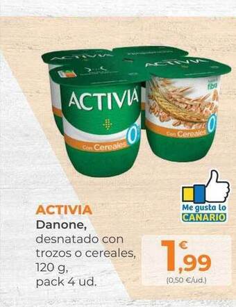 SPAR Gran Canaria Activia danone oferta