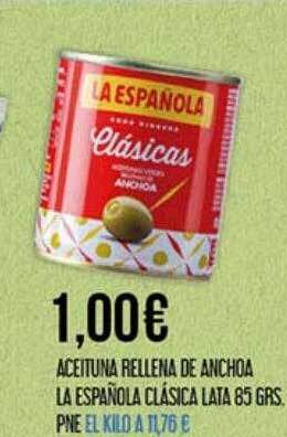 Claudio Aceituna rellena de anchoa la española clásica oferta