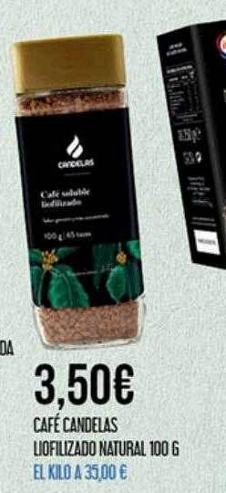 Claudio Café candelas liofilizado natural oferta