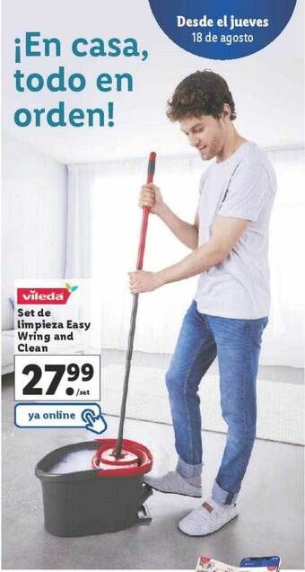 Lidl Vileda set de limpieza easy wring and clean oferta
