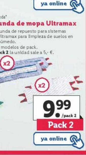 Lidl Vileda funda de mopa ultramax oferta