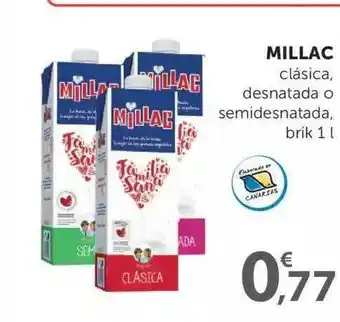 SPAR Millac Clásica Desnatado O Semidesnatada 1L oferta