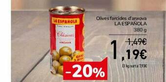 Andorra 2000 Olives farcides d'anxova la española oferta