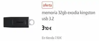 App Informática Usb kingston oferta