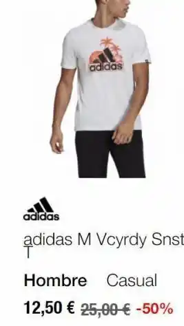 Base Adidas adidas adidas m vcyrdy snst hombre casual 12,50 € 25,00 € -50% oferta