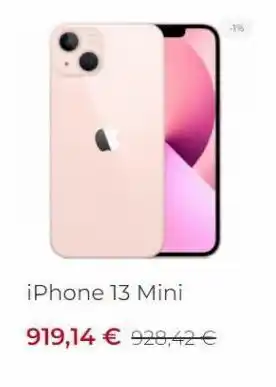 Visanta Iphone 13 mini 919,14 € 928,42 € oferta
