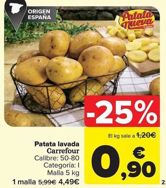 Carrefour Patata lavada carrefour oferta
