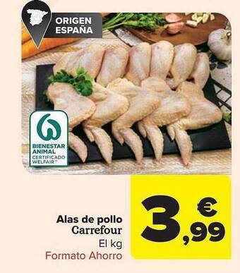 Carrefour Alas de pollo carrefour el kg oferta