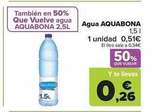 Carrefour Agua aquabona oferta