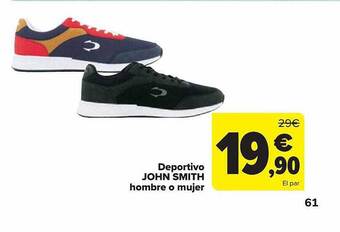 Carrefour Deportivo john smith hombre o mujer oferta