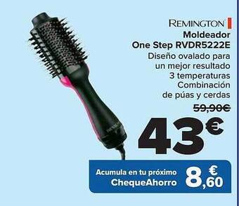 Carrefour Remington moldeador one step rvdr5222e oferta