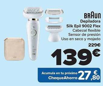 Carrefour Braun depiladora silk epil 9002 flex oferta