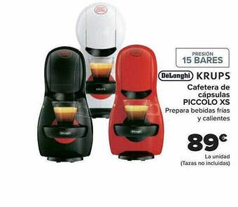 Carrefour Delonghi krups cafetera de cápsulas piccolo xs oferta