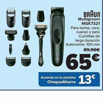 Carrefour Braun multigroom mgk7321 oferta
