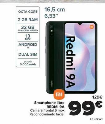Carrefour Smartphone libre redmi 9a oferta