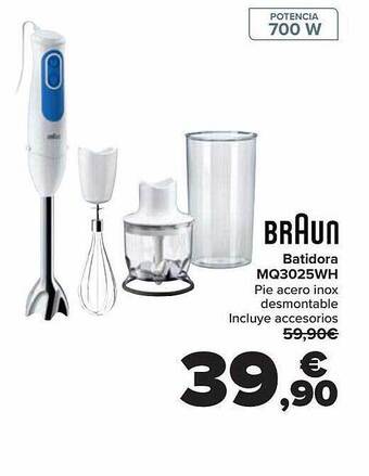 Carrefour Braun batidora mq3025wh oferta