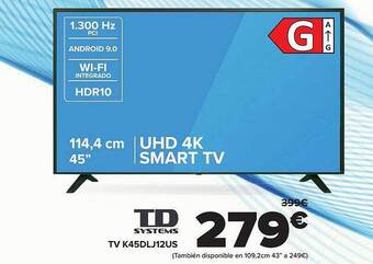 Carrefour Td systems tv k45dlj12us oferta